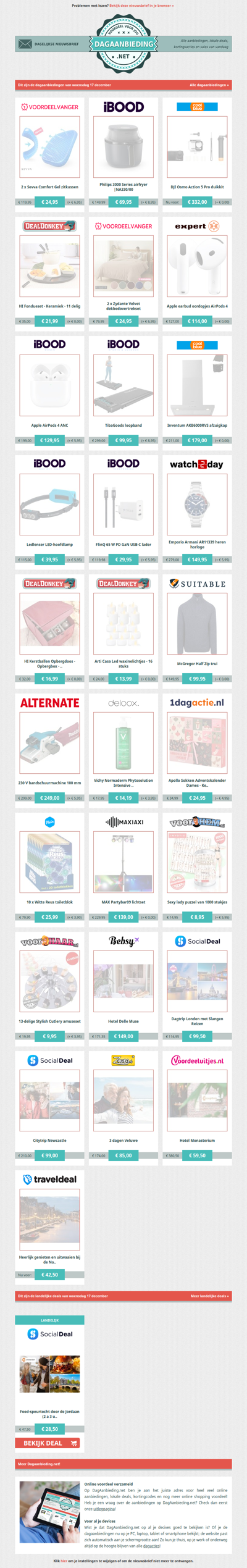 Beste Asda, alle dagaanbiedingen van woensdag 17 december