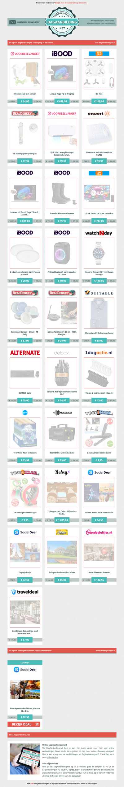 Beste Asda, alle dagaanbiedingen van vrijdag 19 december