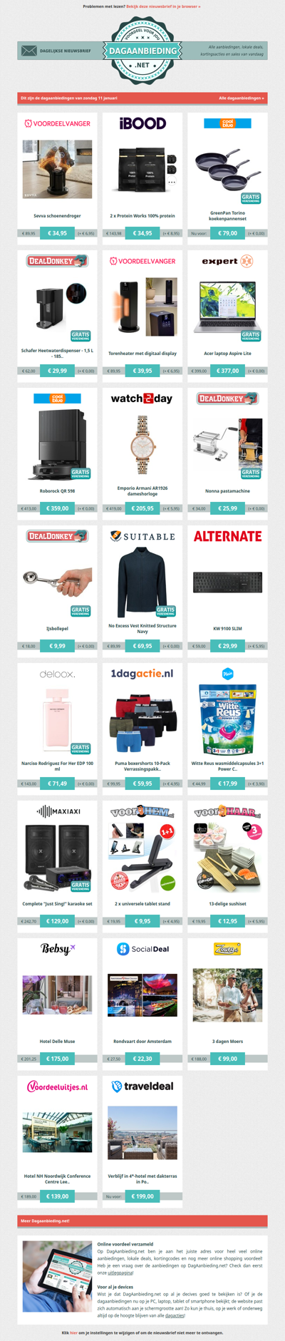 Beste Asda, alle dagaanbiedingen van zondag 11 januari