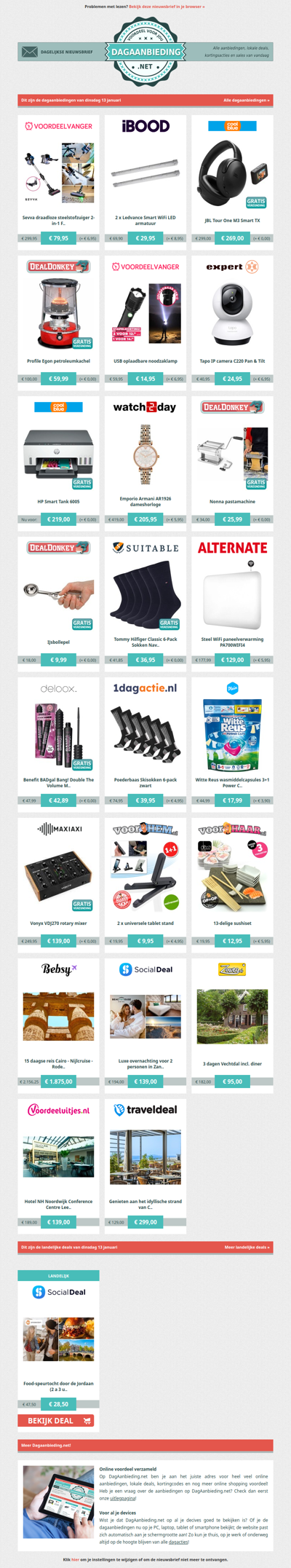 Beste Asda, alle dagaanbiedingen van dinsdag 13 januari