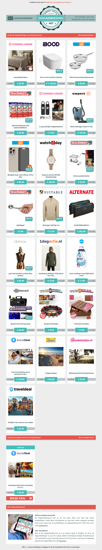 Beste Asda, alle dagaanbiedingen van zondag 25 januari