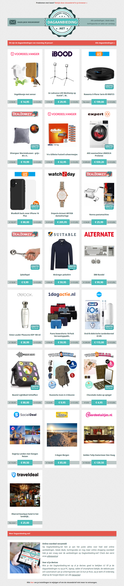 Beste Asda, alle dagaanbiedingen van maandag 26 januari