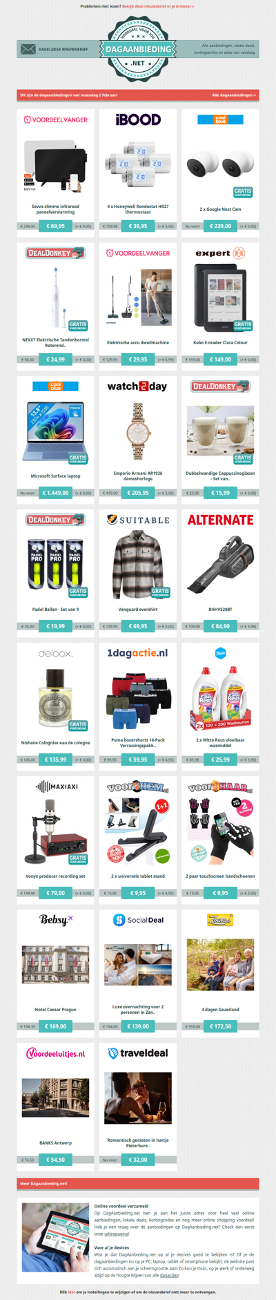 Beste Asda, alle dagaanbiedingen van maandag 2 februari