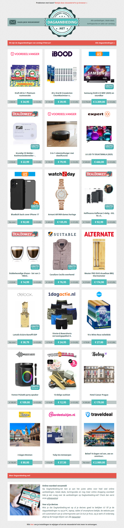 Beste Asda, alle dagaanbiedingen van zondag 8 februari