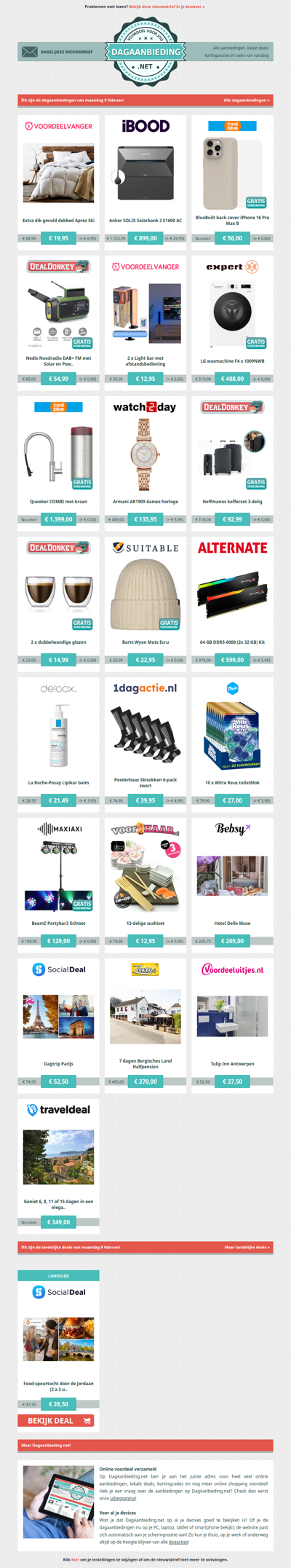 Beste Asda, alle dagaanbiedingen van maandag 9 februari