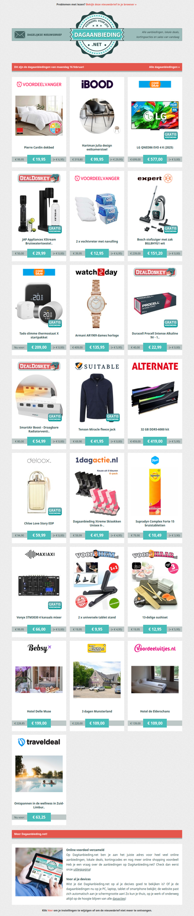 Beste Asda, alle dagaanbiedingen van maandag 16 februari