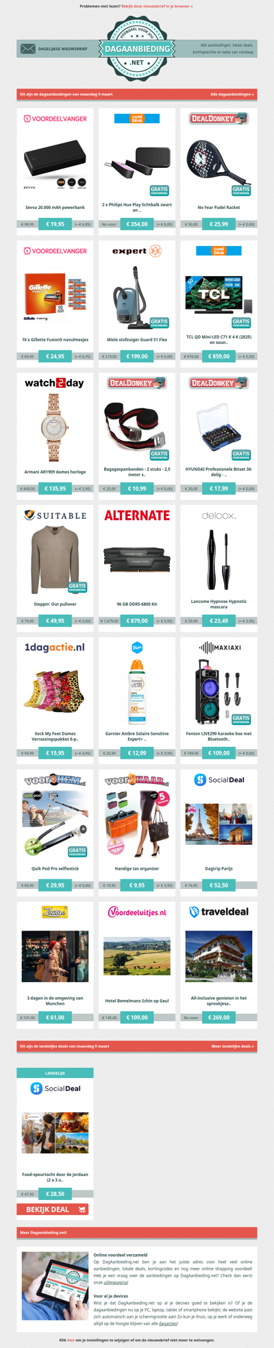 Beste Asda, alle dagaanbiedingen van maandag 9 maart