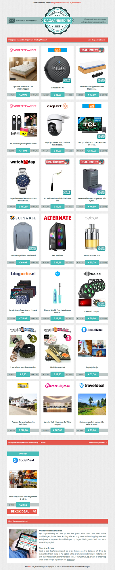 Beste Asda, alle dagaanbiedingen van dinsdag 17 maart