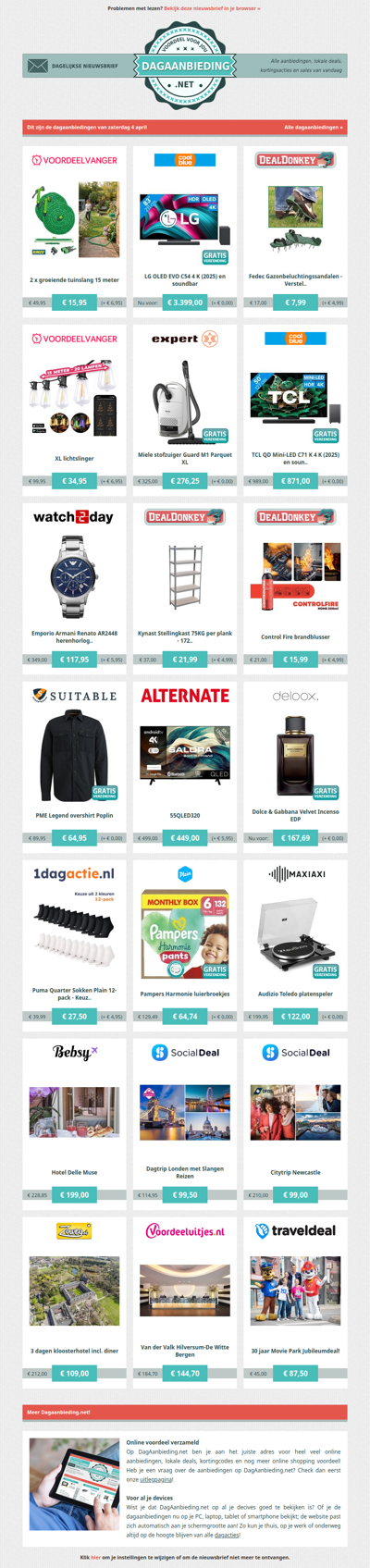 Beste Asda, alle dagaanbiedingen van zaterdag 4 april