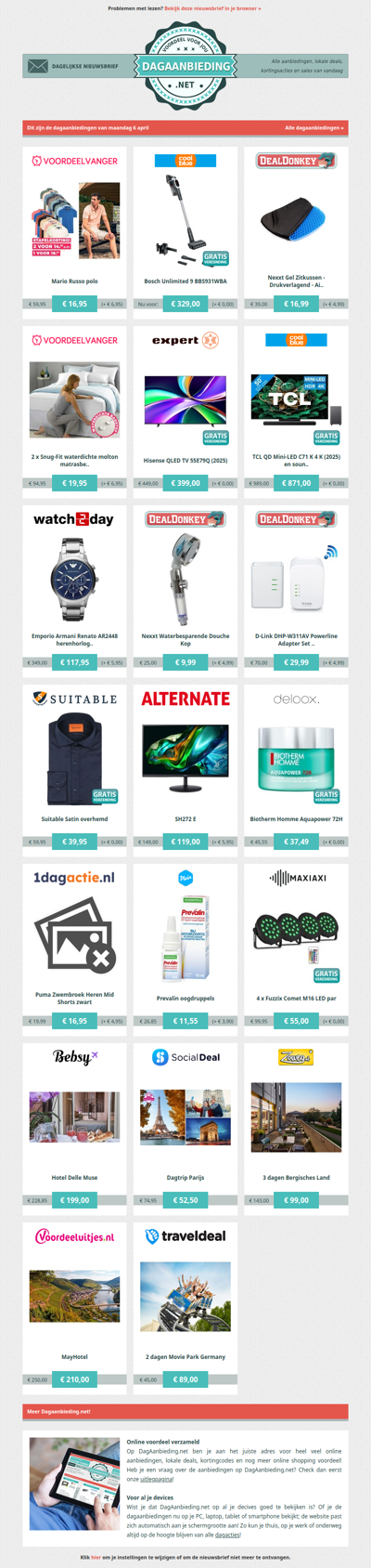 Beste Asda, alle dagaanbiedingen van maandag 6 april