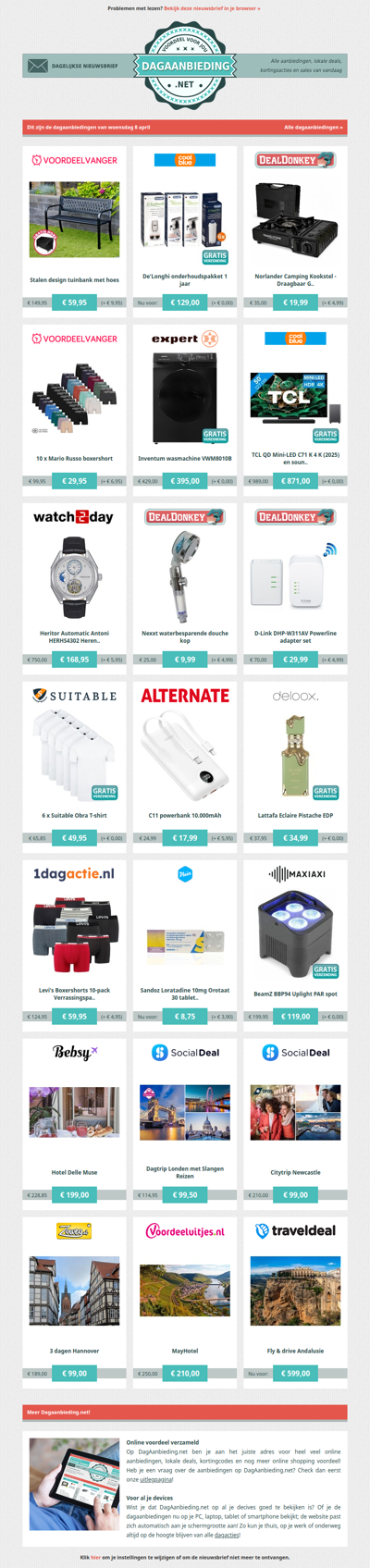 Beste Asda, alle dagaanbiedingen van woensdag 8 april