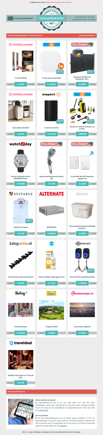 Beste Asda, alle dagaanbiedingen van maandag 13 april