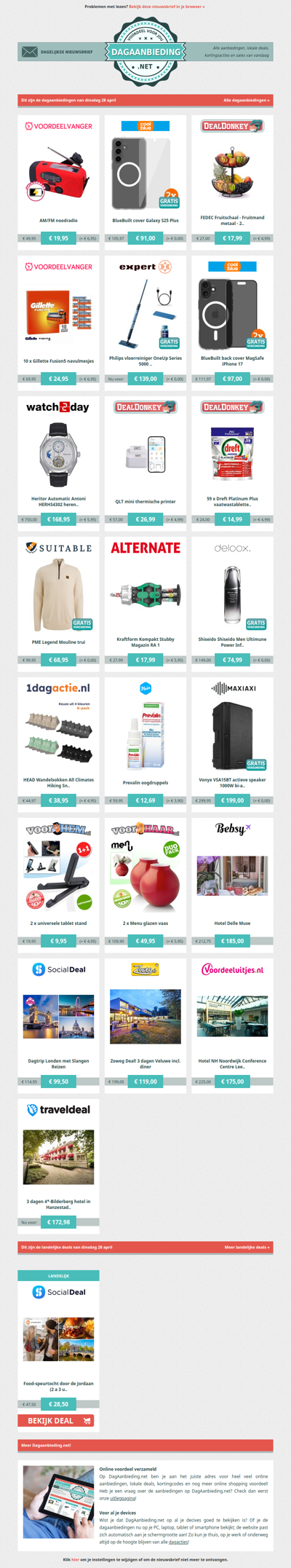 Beste Asda, alle dagaanbiedingen van dinsdag 28 april