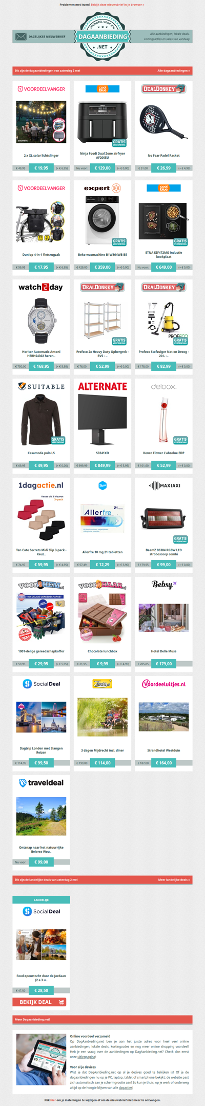 Beste Asda, alle dagaanbiedingen van zaterdag 2 mei