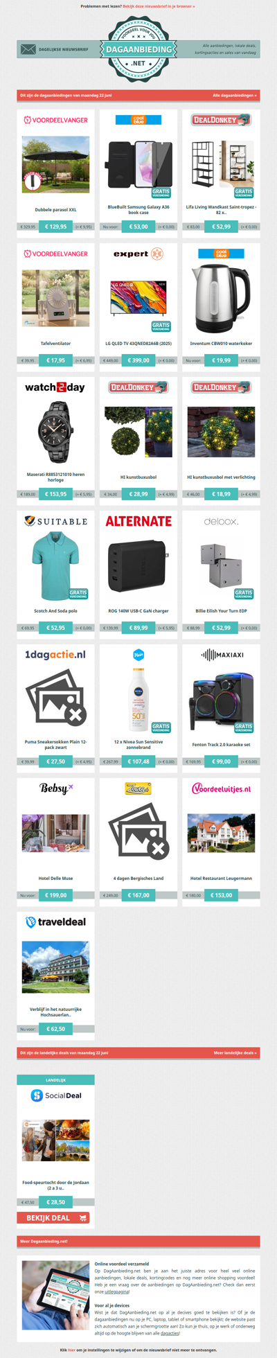 Beste Asda, alle dagaanbiedingen van maandag 22 juni
