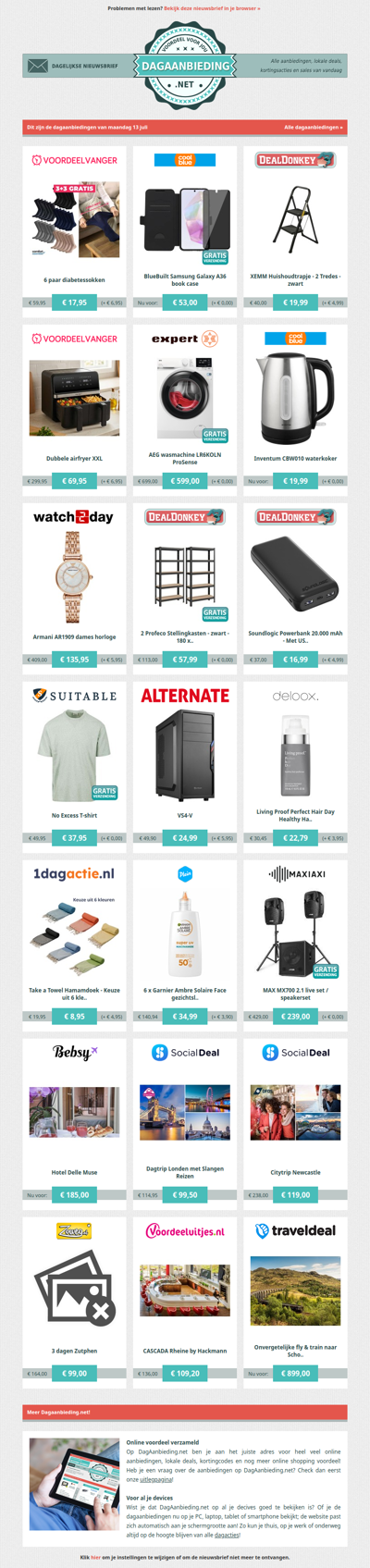 Beste Asda, alle dagaanbiedingen van maandag 13 juli