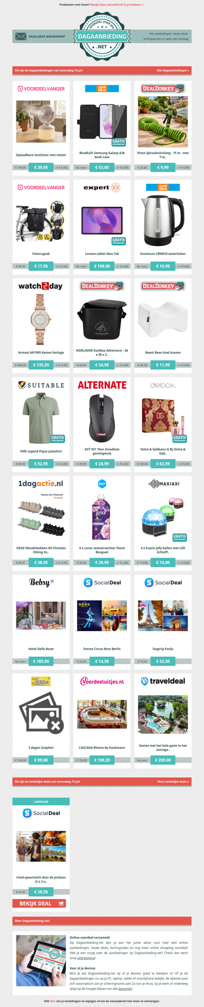 Beste Asda, alle dagaanbiedingen van woensdag 15 juli