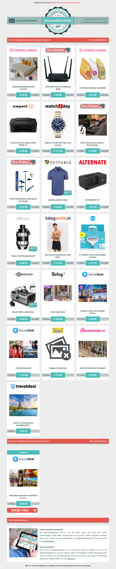 Beste Asda, alle dagaanbiedingen van zaterdag 22 augustus