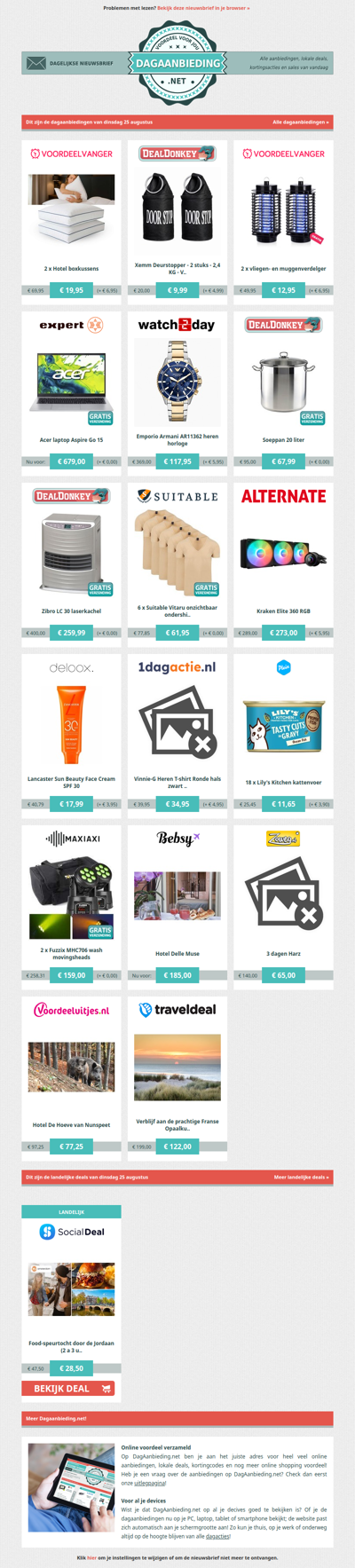 Beste Asda, alle dagaanbiedingen van dinsdag 25 augustus