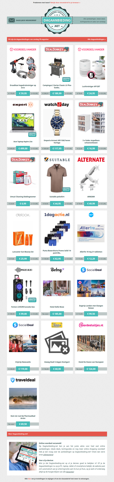 Beste Asda, alle dagaanbiedingen van zondag 30 augustus