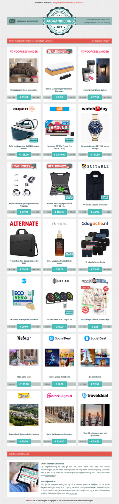 Beste Asda, alle dagaanbiedingen van woensdag 9 september