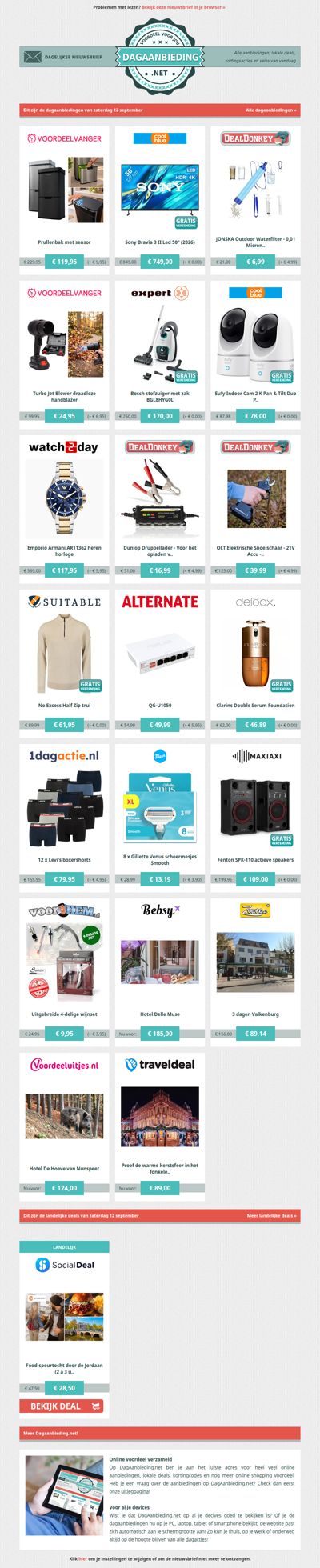 Beste Asda, alle dagaanbiedingen van zaterdag 12 september
