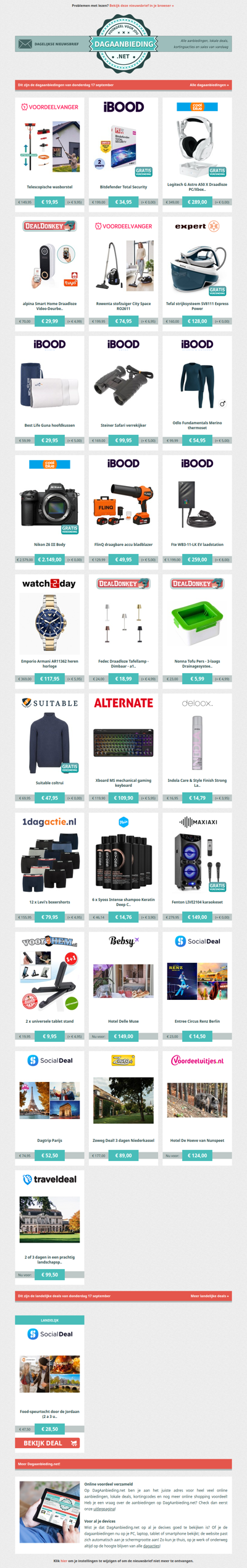 Beste Asda, alle dagaanbiedingen van donderdag 17 september