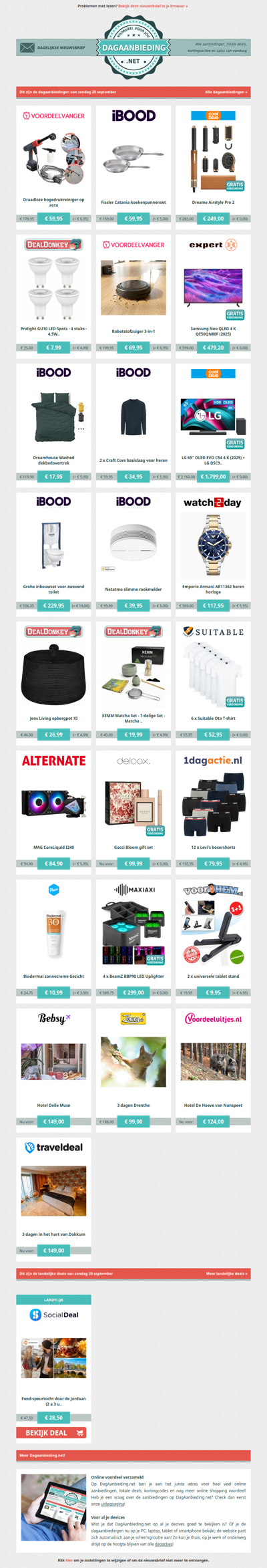 Beste Asda, alle dagaanbiedingen van zondag 20 september