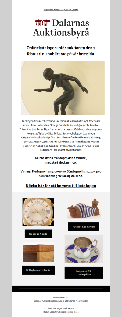 Slagauktion den 2 februari