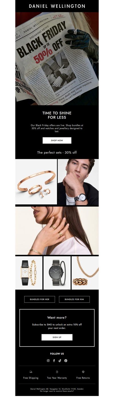 Black Friday: Up to 50% off