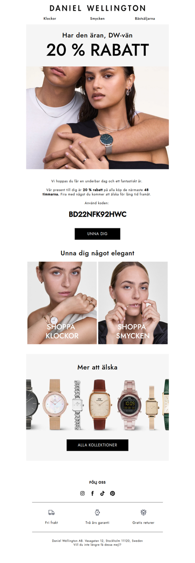 Har den äran, DW-vän!