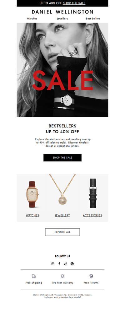 It's Live: Up to 40% off