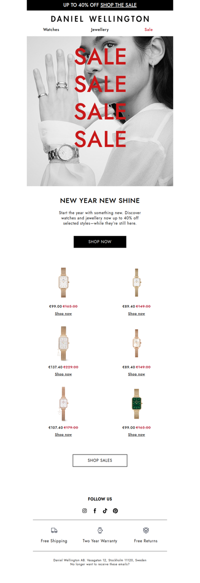 Your 2026 upgrade: 40% off