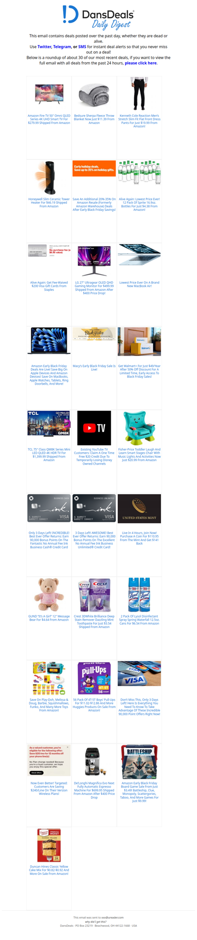 DansDeals Daily Digest for 11/10/2025