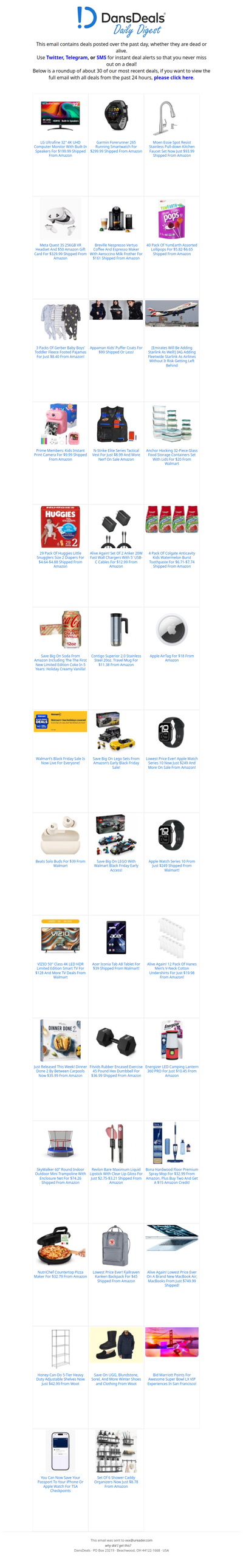 DansDeals Daily Digest for 11/14/2025