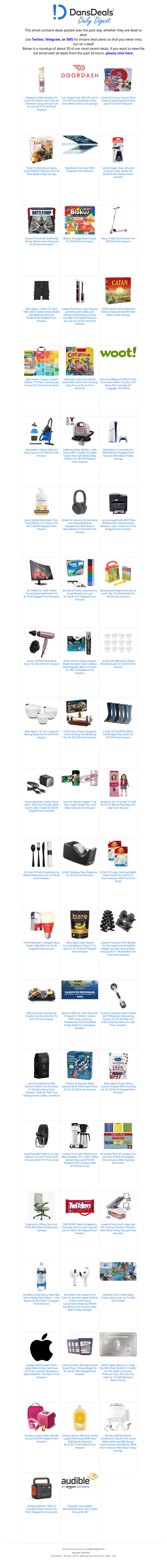 DansDeals Daily Digest for 11/23/2025