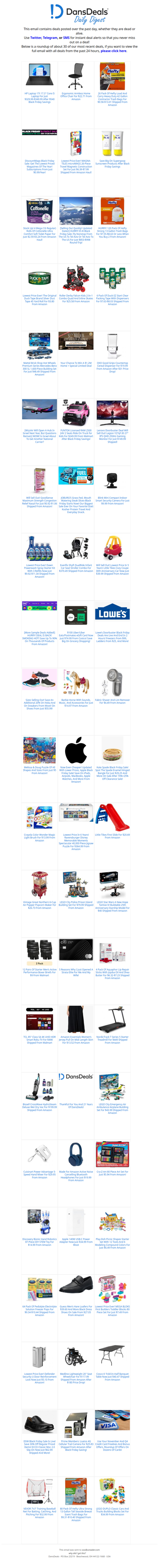 DansDeals Daily Digest for 11/27/2025