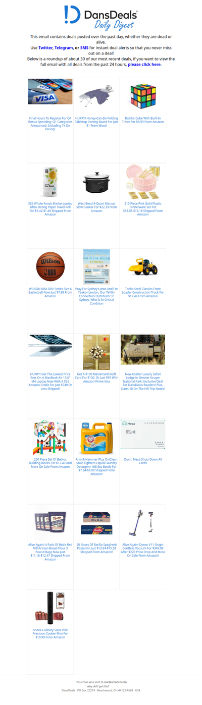 DansDeals Daily Digest for 12/14/2025