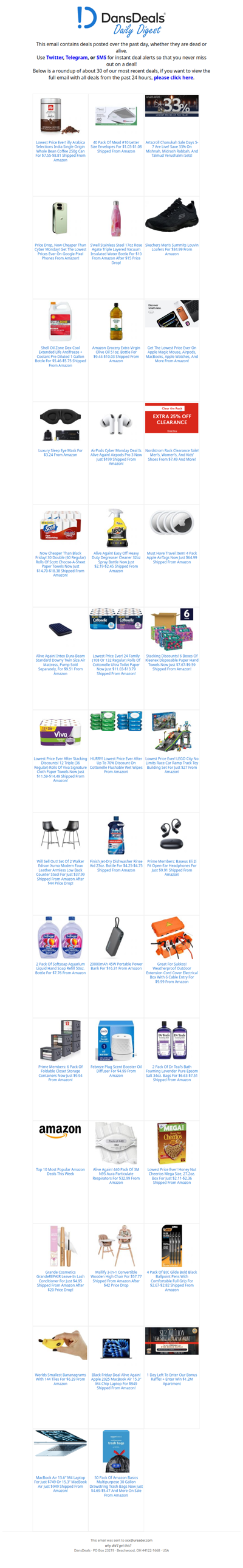 DansDeals Daily Digest for 12/21/2025