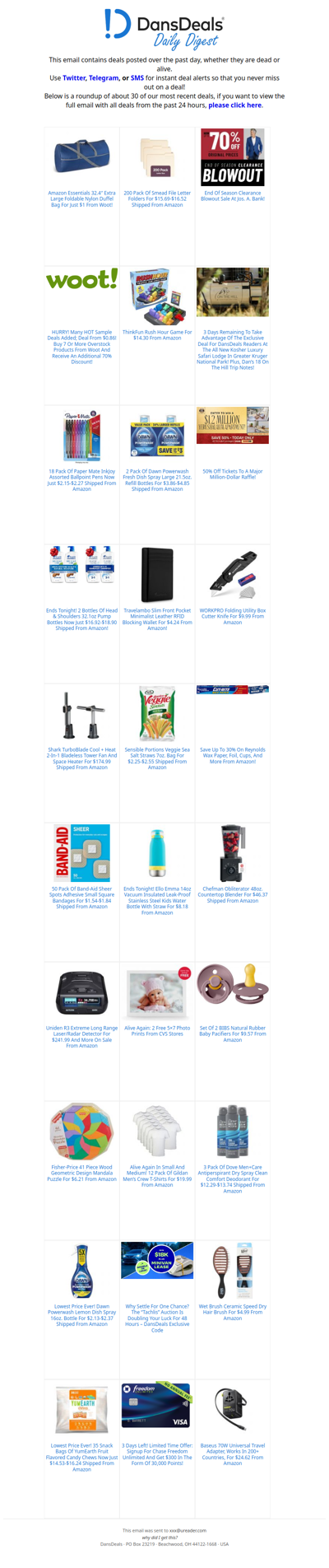 DansDeals Daily Digest for 01/12/2026