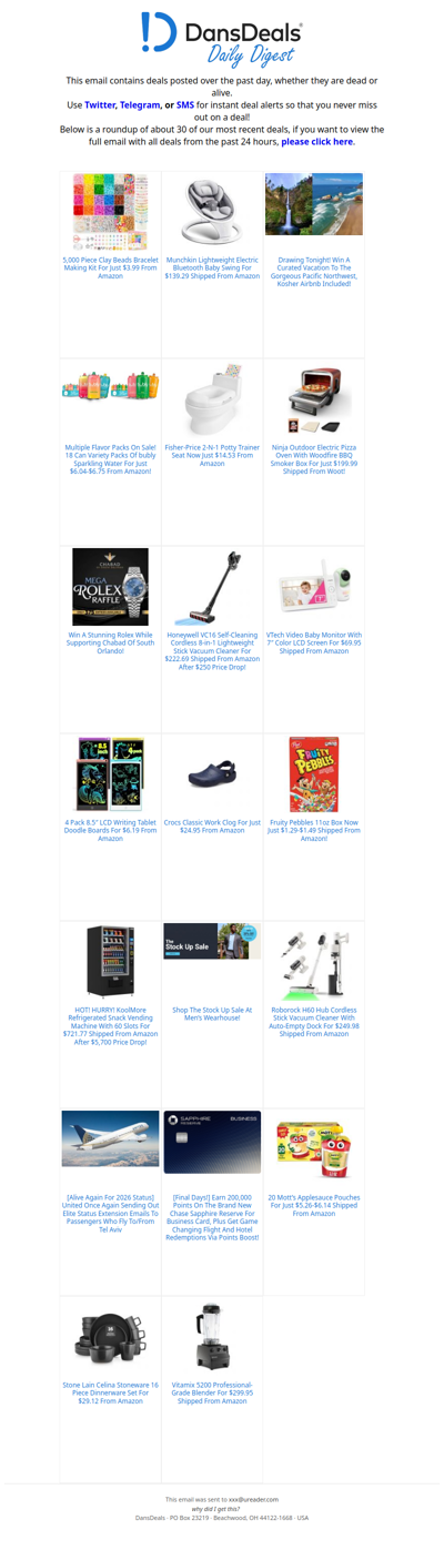 DansDeals Daily Digest for 01/20/2026