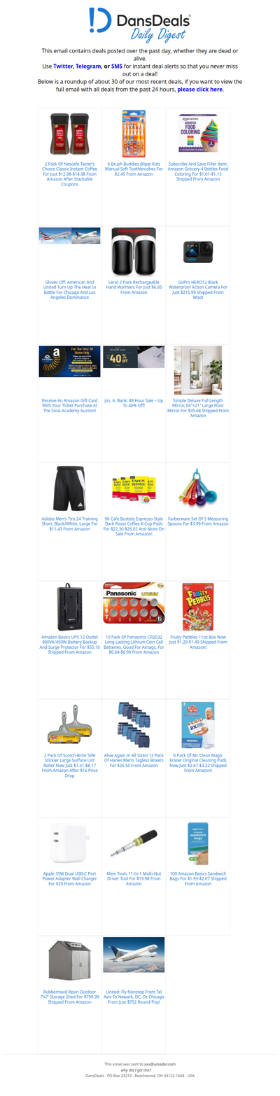 DansDeals Daily Digest for 01/22/2026