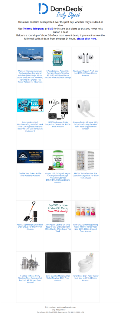 DansDeals Daily Digest for 01/27/2026