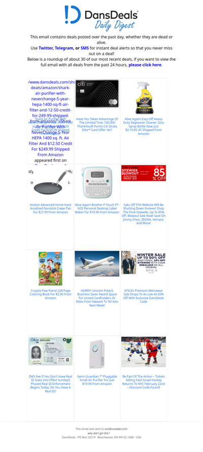 DansDeals Daily Digest for 01/30/2026