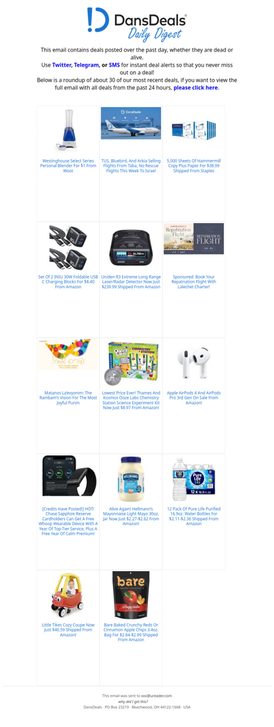 DansDeals Daily Digest for 03/02/2026