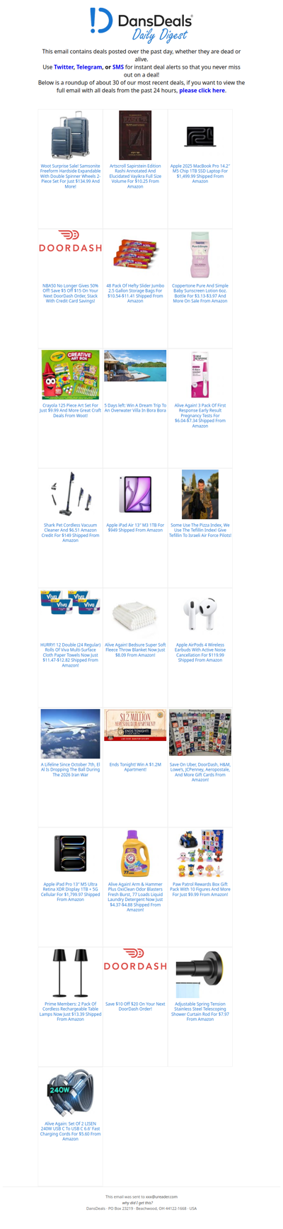 DansDeals Daily Digest for 03/11/2026