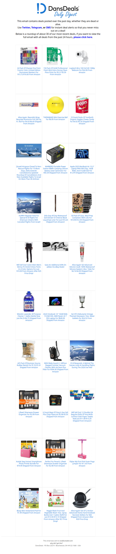 DansDeals Daily Digest for 03/13/2026