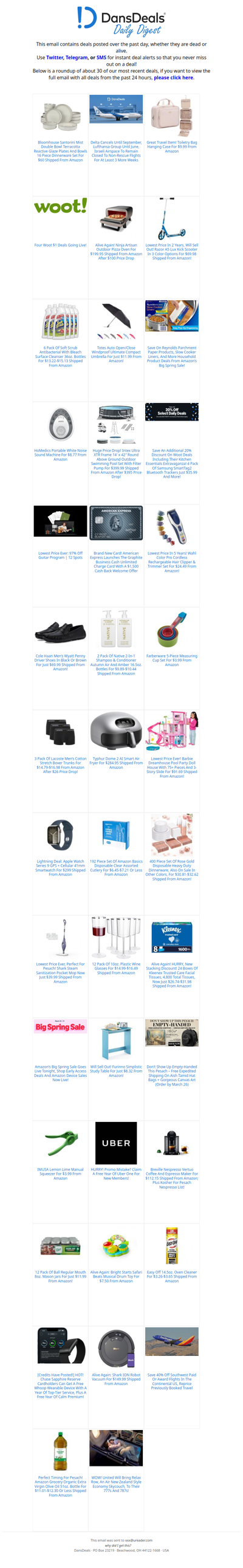 DansDeals Daily Digest for 03/25/2026