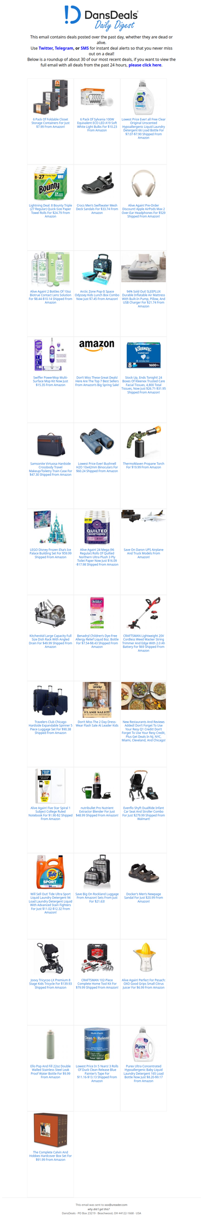 DansDeals Daily Digest for 03/29/2026