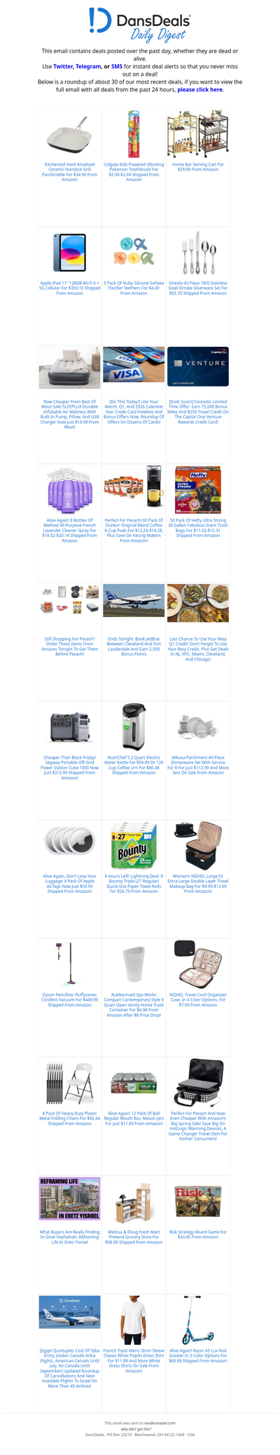 DansDeals Daily Digest for 03/30/2026